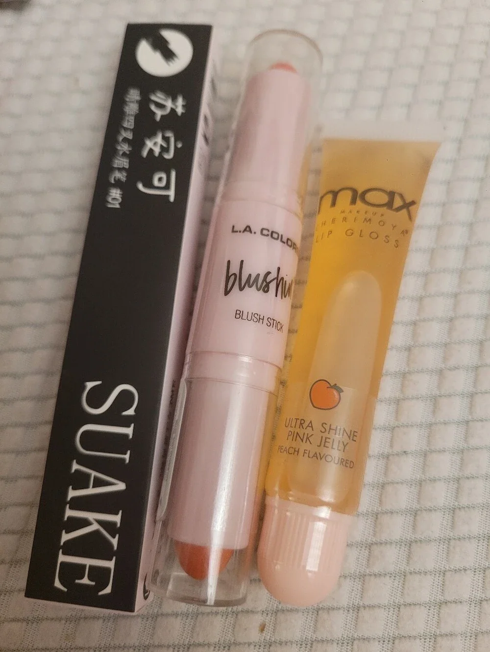 L.A. Colors Blushin' Stick, Lip Gloss, And Eyebrow Pen